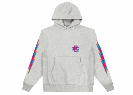 Eric Emanuel Grey W Violet EE® Bolts Hoodie