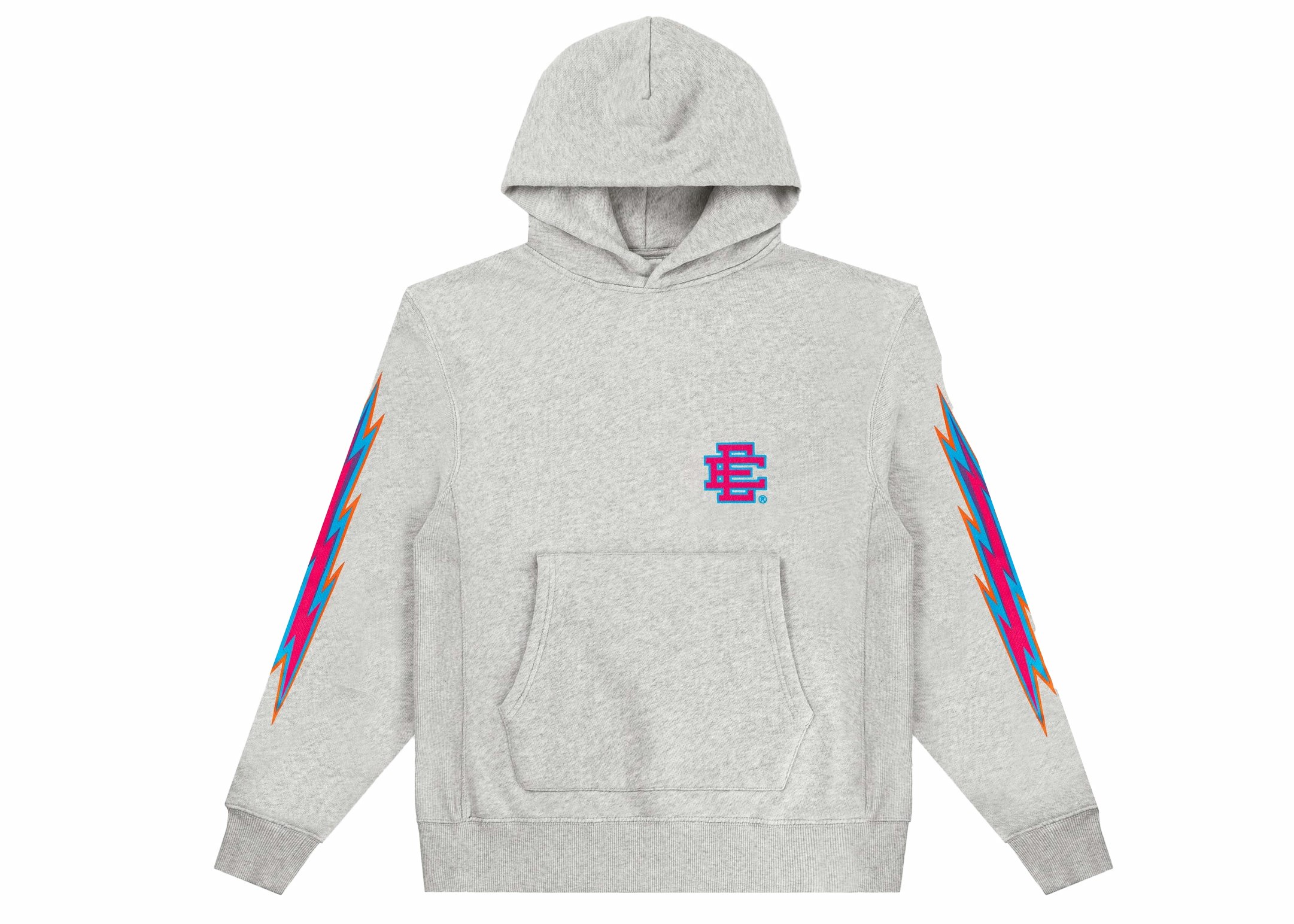 Eric Emanuel Grey W Violet EE® Bolts Hoodie